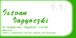 istvan vagyoczki business card