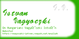 istvan vagyoczki business card